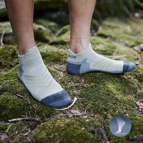 Шкарпетки низькі Naturehike CYY2341ZJ012, розмір L, бежево-сірі 65655 фото
