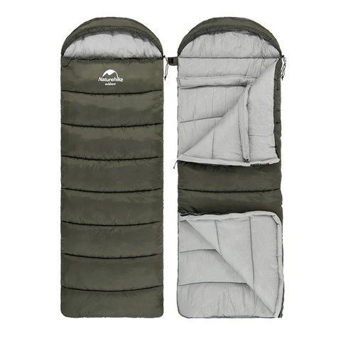 Спальник з капюшоном Naturehike U150 NH20MSD07, (11&deg;C), лівий, зелений 59429 фото