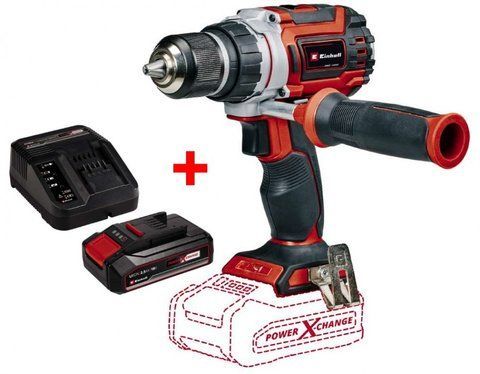 Акумуляторний шуруповерт безщітковий Einhell TP-CD 18/60 Li BL - Solo : 18B (акум 2.5 Ah і зарядка) 4514210 4514210, 4512097 фото