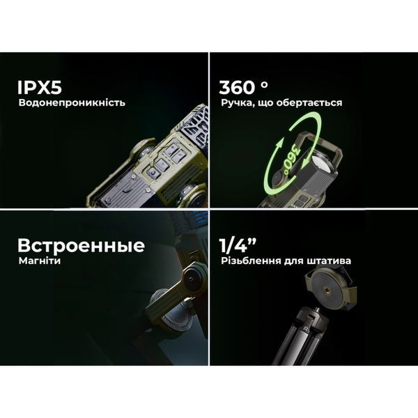 Фумігатор-ліхтар-powerbank кемпінговий Flextail Evo Repel, чорний 72158 фото