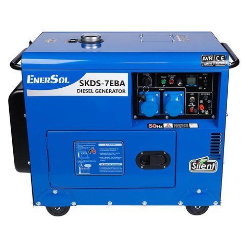 Професійний генератор дизельний (електрогенератор) EnerSol SKDS-7EBA : 6.0/6.5 кВт дизельгенератор для дому 1685426880 фото