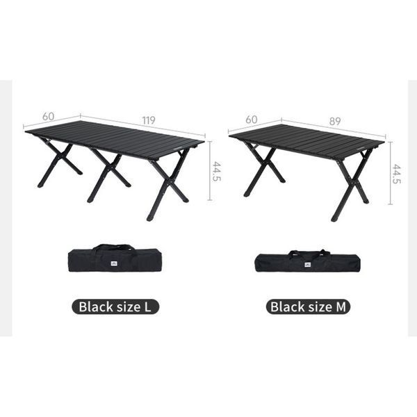 Складаний стіл Naturehike Star Jane T01 CNK2550JJ018, 119х60 см, вуглецева сталь, чорний 72803 фото