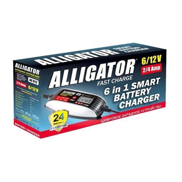 Пристрій зарядний автомобільний ALLIGATOR AC812 (6-12В/4А/інверторний) 2894515358 фото