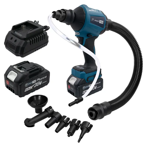 Повітродувка акумуляторна PROFI-TEC AS001BL 005337 (2акум.20В 5Аг/зарядний) 005337 фото