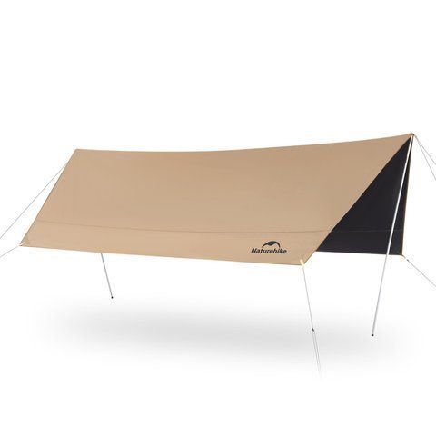 Тент-навіс Naturehike CNK2350WS015 Cloud Skies Tarp Lite, 550x465 см, коричневий 72982 фото