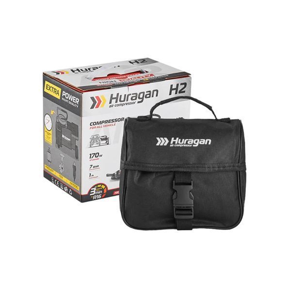 Компресор автомобільний HURAGAN H2 (37л/хв /сумка) 2884546139 фото