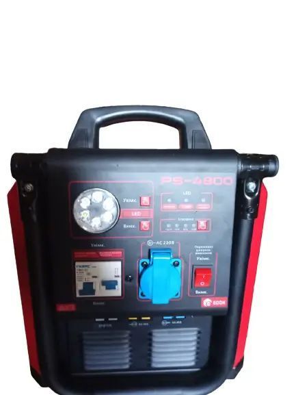 Потужня акумуляторна станція Edon PS-4800 : 3.5/4.0 кВт, чиста синусоїда, 2400 Вт/год, бездротова зарядка, інверторний генератор PS-4800 фото