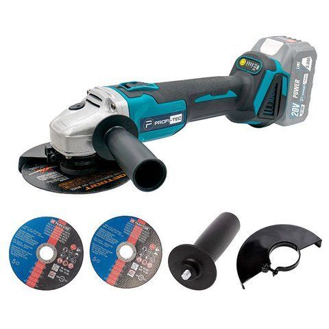 Шліфмашина кутова акумуляторна PROFI-TEC DGA20BL (20В/каркас) 005940 фото