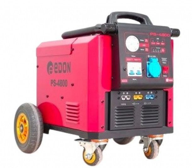 Потужня акумуляторна станція Edon PS-4800 : 3.5/4.0 кВт, чиста синусоїда, 2400 Вт/год, бездротова зарядка, інверторний генератор PS-4800 фото