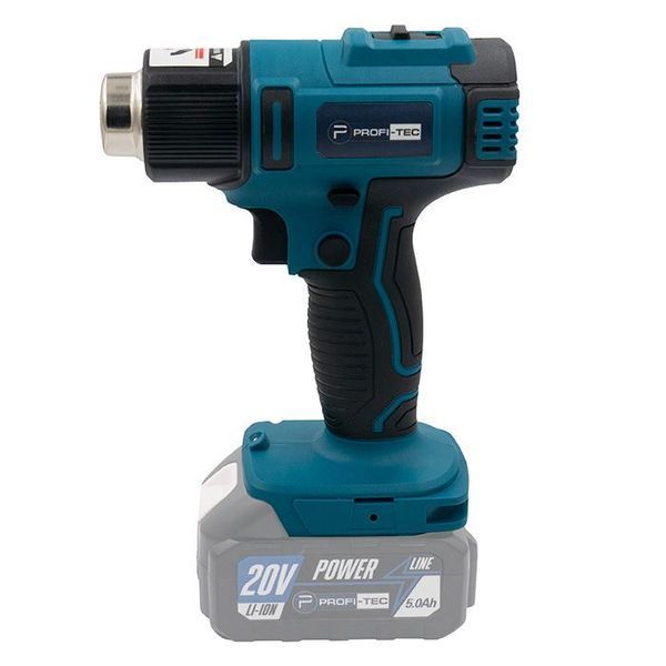 Фен акумуляторний PROFI-TEC DHG550PT_1 (20В/каркас/електронна регуляція) 006118 фото