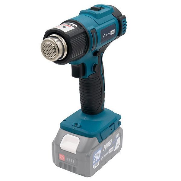 Фен акумуляторний PROFI-TEC DHG550PT_1 (20В/каркас/електронна регуляція) 006118 фото