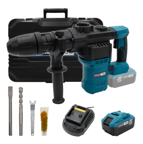 Перфоратор SDS-Max акумуляторний PROFI-TEC PBH5620 007257 (1акум.20В 8Аг/зарядний/кейс) 007257 фото