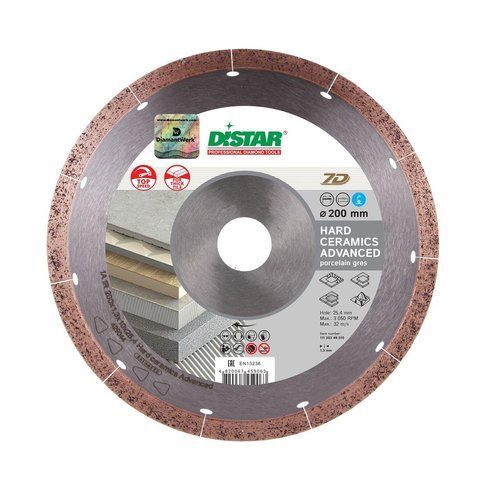 Диск алмазний відрізний Distar Hard Ceramics Advanced 7D - 200 x 25.4 (11120349015) 1505797170 фото