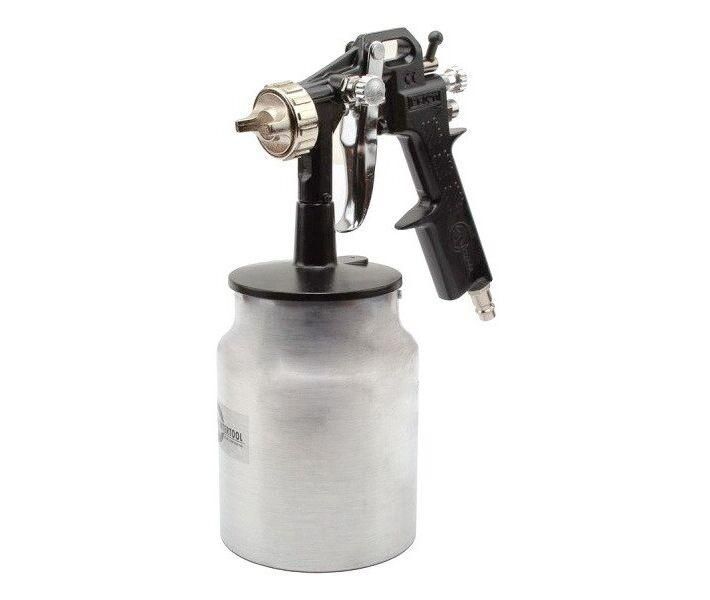 Краскопульт пневматичний HP INTERTOOL PT-0211: 190 л/хв, діаметр форсунки 1.5мм, 1000 мл металевий бачок 1631760921 фото