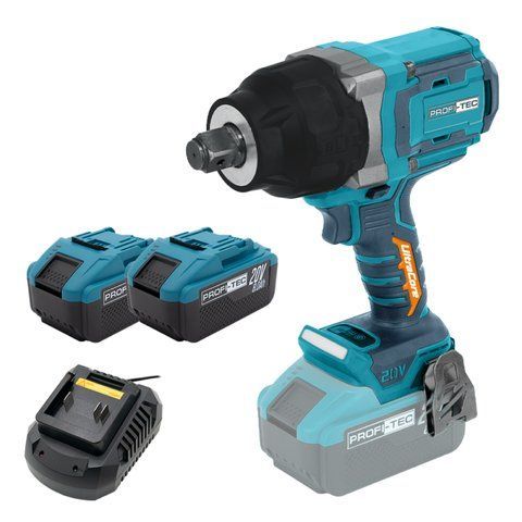 Акумуляторний гайковерт PROFI-TEC PPTW20020 UltraCore (20В 8а 2шт і зарядка) 2790233721 фото