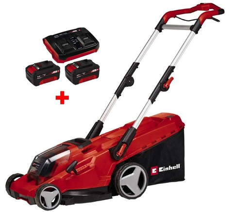 Потужна газонокосарка акумуляторна Einhell GE-CM 36/41 Li - Solo : з АКБ 18V Power-X-Twincharger 3 A+2 шт 18V 4,0 Ah 3413275 4512112 фото