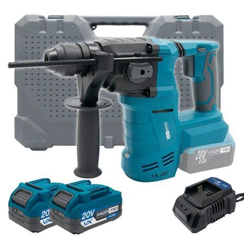 Перфоратор акумуляторний PROFI-TEC PPBH2520 007650 (2акум.20В 4Аг/зарядний/кейс) 2757861489 фото