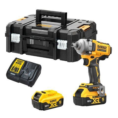 Гайкокрут акумуляторний DEWALT DCF892P2T (2акум.18В 5Аг/зарядний/кейс/1084Нм) DCF892P2T фото