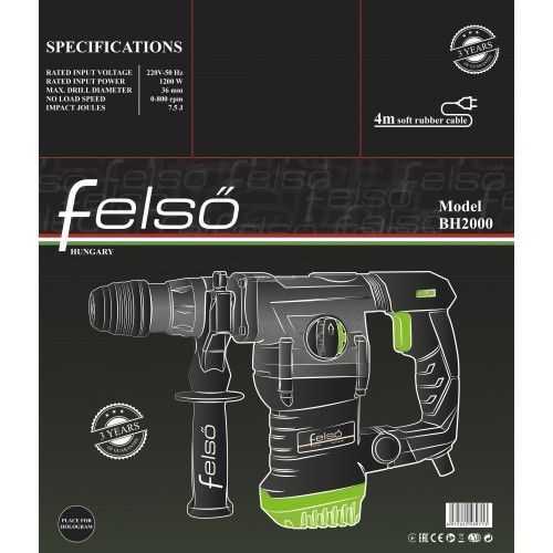 Перфоратор бочковий Felső BH2000 1505797398 фото