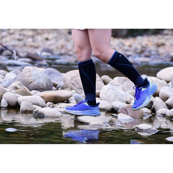 Водонепроникні шкарпетки Dexshell Longlite Socks 2.0, блакитні полоски, розмір XL (47-49) 70417 фото