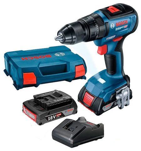 Акумуляторний ударний шуруповерт Bosch GSB 18V-50 3601JH5100 : з АКБ 2 шт-18V 2.0Ah, 50Hm 3601JH5100 фото