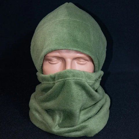 Шапка та бафф з флісу Kirasa 240 олива. 55-58 (Арт KI821) KI821 фото