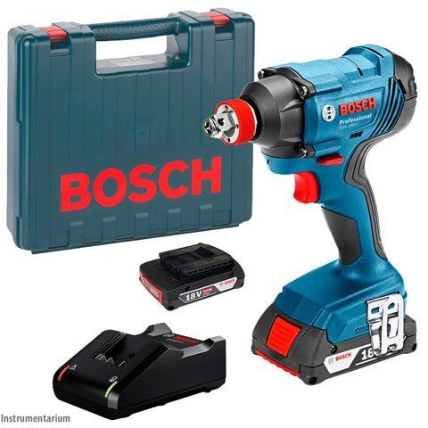 Професійний гайкокрут ударний акумуляторний Bosch Professional GDX 180-LI : з АКБ 2шт-18V 2.0Ah, 180Нм, 2800 об/хв, 3600 уд/хв 06019G5223 фото