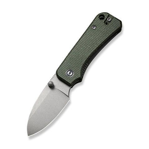 Ніж складаний кишеньковий Civivi Baby Banter, (5.9 см) Nitro-V / Micarta зелений 64376 фото