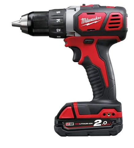 Шурупокрут акумуляторний MILWAUKEE M18 BDD-202C (2акум.18В 2Аг/зарядний/кейс/50Нм) 4933443555 фото