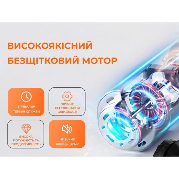 Акумуляторна газонокосарка Litheli, живлення від павербанків (УМБ Litheli Power Bank 20000 mAh, 45 W, 4А 2 шт в комплекті) 73549 фото