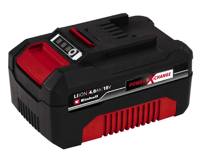 Потужний зарядний пристрій і акумулятор 18V 2 шт x 4,0Ah Twincharger Kit Einhell Power-X-Change 4512112 фото